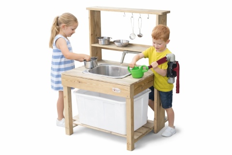 Kuchnia Błotna Duży Drewniany Zlew do Kuchni Prawdziwa Woda CLASSIC WORLD EDU