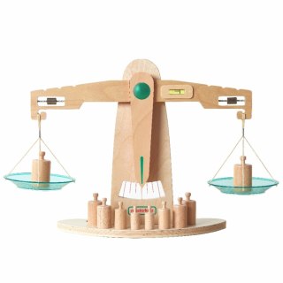 MASTERKIDZ Drewniana Waga Szalkowa