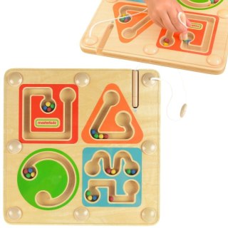 MASTERKIDZ Drewniany Labirynt Magnetyczny Montessori Pisanie i Motoryka