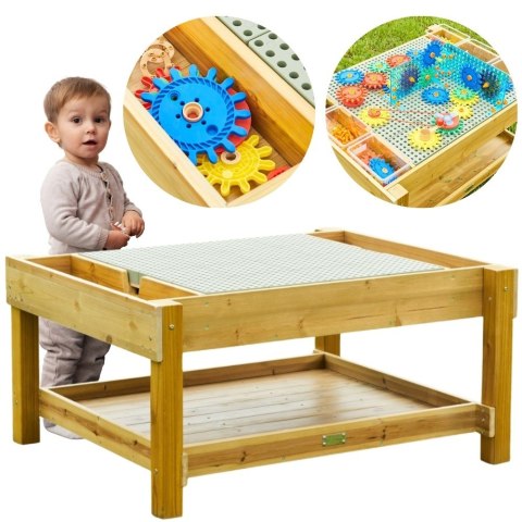 Drewniany Stół Stolik Edukacyjny 1200L STEM szkoła przedszkole MASTERKIDZ