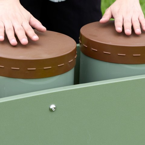 Dwa Bębny Konga Wolnostojące dla dzieci Podwórko Outdoor