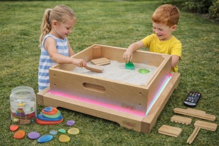 Panel Świetlny LED naukowa zabawa dla dzieci Zmiana kolorów Pilotem MASTERKIDZ