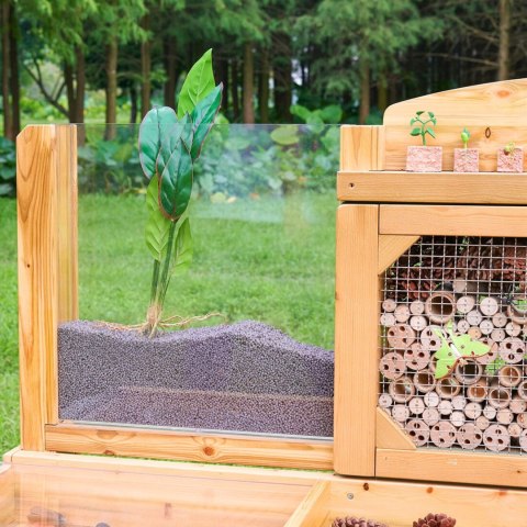 MASTERKIDZ Stół Obserwacyjny Ogrodowa Stacja Badawcza Owadów i Roślin