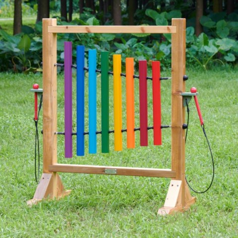 Tęczowe Dzwonki Kolorowa Tablica Do Grania dla dzieci na podwórko MASTERKIDZ
