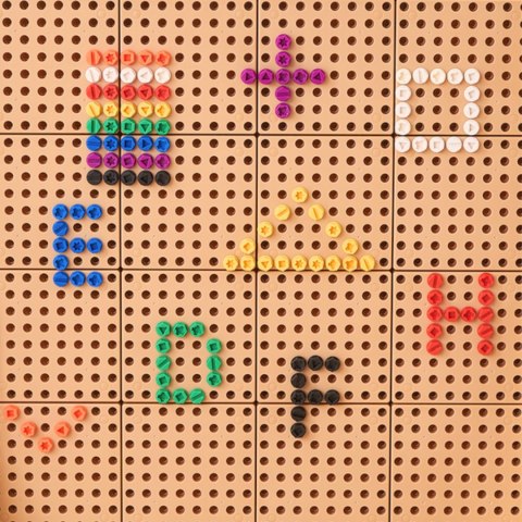 Wolnostojąca Tablica Kreatywna Naukowa Ściana STEM dla dzieci + Akcesoria Kołki Klocki Narzędzia MASTERKIDZ