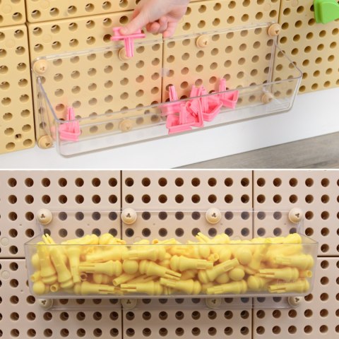 Wolnostojąca Tablica Kreatywna Naukowa Ściana STEM dla dzieci + Akcesoria Kołki Klocki Narzędzia MASTERKIDZ