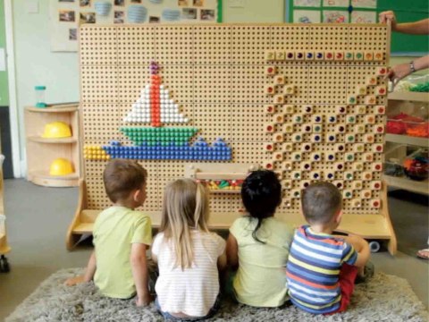 Wolnostojąca Tablica Naukowa Kreatywna STEM 166 x 125 MASTERKIDZ