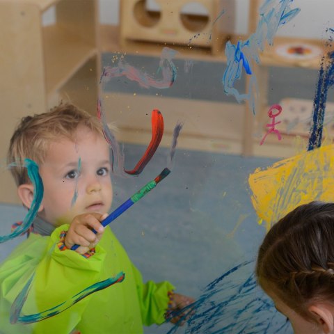 Ogromna Drewniana Sztaluga Okienko Do Malowania dla dzieci MASTERKIDZ szkoły przedszkola