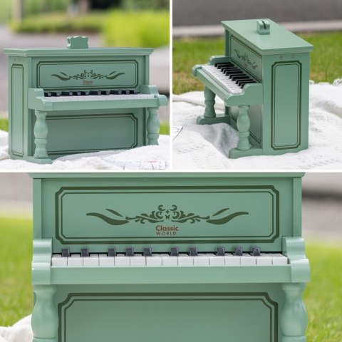 Pianinko instrument zabawka dla dzieci Vintage + Książeczka do Nauki CLASSIC WORLD