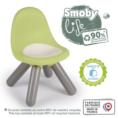 SMOBY Krzesełko z Oparciem Zielone