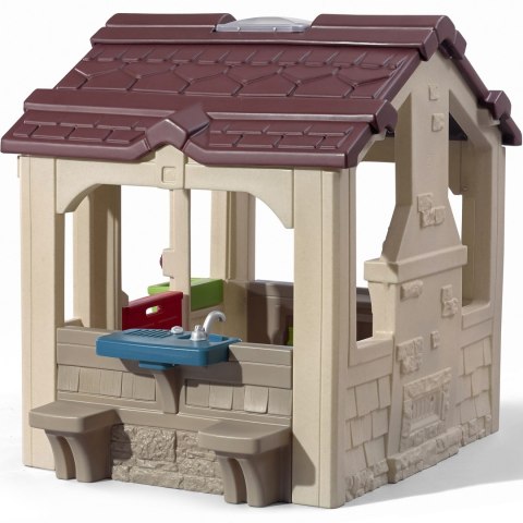 Duży Domek Ogrodowy z Ławeczkami Dla Dzieci na podwórko Wysoka jakość STEP2