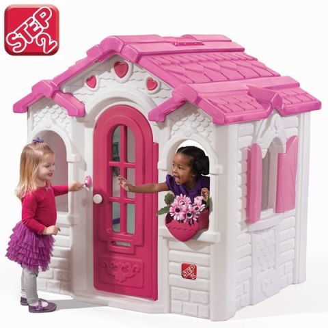 Uroczy Domek ogrodowy dla Dzieci w Serduszka Premium Step2