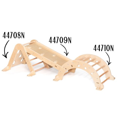 VIGA Drewniana Zjeżdżalnia Prosta Ścianka Wspinaczkowa