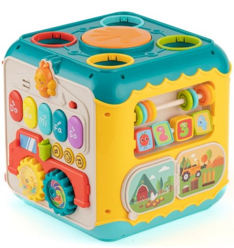 WOOPIE BABY Wielofunkcyjna Kostka Aktywności Montessori 6w1 - 18m+