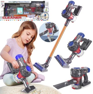 Interaktywny Odkurzacz Pionowy dla dzieci zabawka 3w1 dla Dzieci z Funkcją Ssania