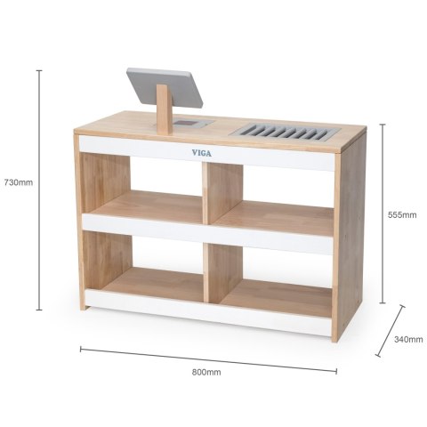 Drewniany Stragan Sklep Supermarket XXL dla dzieci Zestaw Sprzedawca VIGA