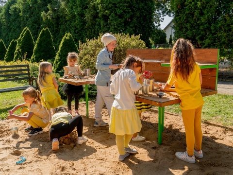 Duża Kuchnia Błotna Edukacyjna do przedszkola szkoły Kreatywna Eko Kuchnia + E-book GRATIS| Nauka i zabawa