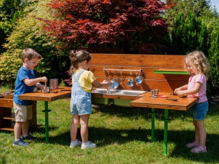 Duża Kuchnia Błotna Edukacyjna do przedszkola szkoły Kreatywna Eko Kuchnia