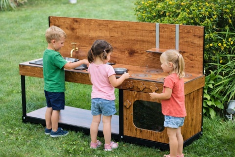 Duża Kuchnia błotna Naukowo Kreatywna dla dzieci Materiał Premium + akcesoria Gratis