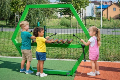 Duży Ksylofon dla przedszkoli na plac zabaw dla dzieci Instrument muzyczny outdoor | Nauka i Zabawa