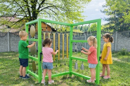 Edukacyjny Muzyczny Plac Zabaw Panel muzyczny dźwięki certyfikat / Szkoła Przedszkole | Nauka i zabawa