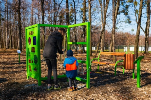 Edukacyjny Panel Sensoryczno Muzyczny Ścieżka sensoryczna na Plac Zabaw do Szkoły Przedszkola
