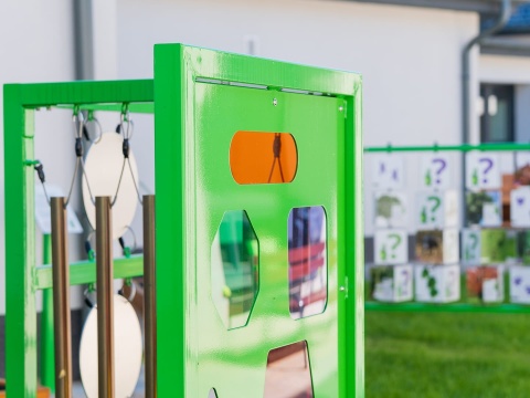 Edukacyjny Panel Sensoryczno Muzyczny Ścieżka sensoryczna na Plac Zabaw do Szkoły Przedszkola