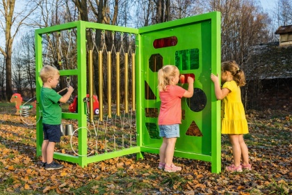 Edukacyjny Panel Sensoryczno Muzyczny Ścieżka sensoryczna na Plac Zabaw do Szkoły Przedszkola | Nauka i zabawa