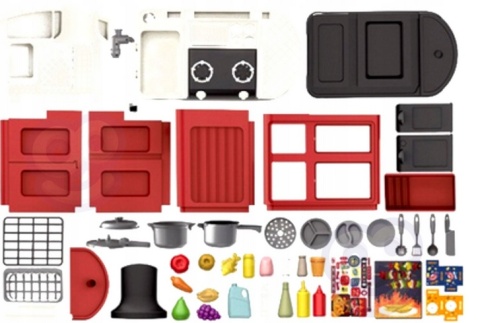 KUCHNIA DLA DZIECI INTERAKTYWNA XL PARA WODNA ZLEW Z WODĄ + AKCESORIA