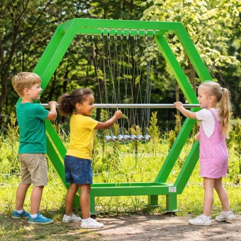 Kołyska Newtona na plac zabaw | Fizyka dla dzieci | Wyposażenie edukacyjne | Nauka i Zabawa