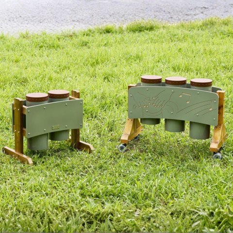 Bębny Ogrodowe Instrument dla dzieci Zestaw trzech Bębnów