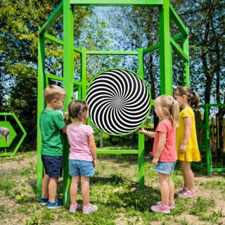 Plac Zabaw Naukowy Hex z atestem Iluzja Koło Optyczne / Szkoła Przedszkole