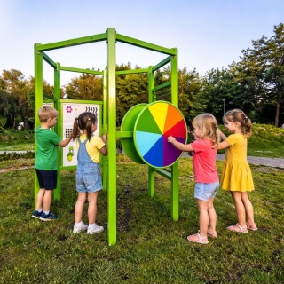 Plac Zabaw Naukowy Hex z atestem Iluzja Koło Optyczne / Szkoła Przedszkole