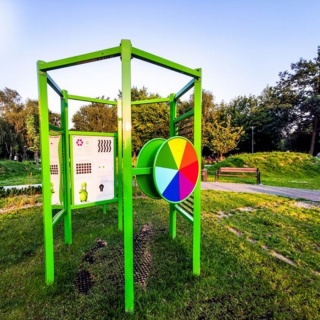 Plac Zabaw Naukowy Hex z atestem Iluzja Koło Optyczne / Szkoła Przedszkole