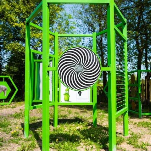 Plac Zabaw Naukowy Hex z atestem Iluzja Koło Optyczne / Szkoła Przedszkole