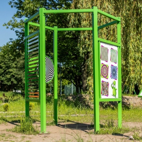 Plac Zabaw Naukowy Hex z atestem Iluzja Koło Optyczne / Szkoła Przedszkole