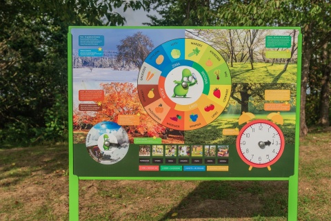 Tablica Edukacyjna 4 Pory Roku - ekopracownia dla dzieci na podwórko | Nauka i Zabawa