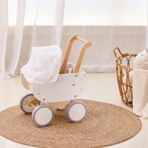 Drewniany Wózek dla Lalek z Gondolą Prezent dla dziewczynki VIGA