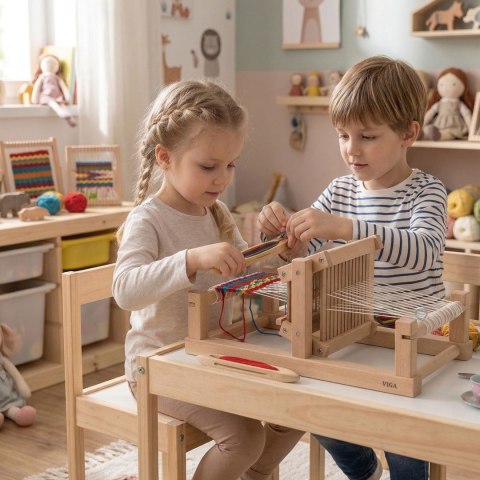 VIGA Krosno Tkackie Warsztat Tkacki Drewniany Certyfikat FSC