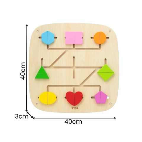VIGA Panel Aktywności Ścienny 16 Ruchomych Elementów