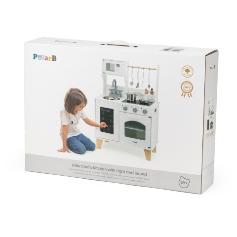 VIGA PolarB Drewniana Kuchnia Światło Dźwięk + Akcesoria