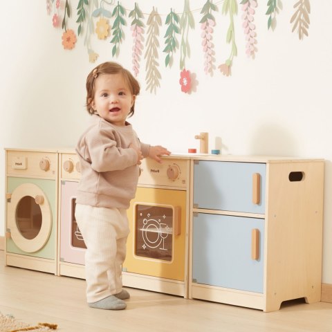 VIGA PolarB Drewniany Zestaw Kuchenny XL Pralka Kuchenka Zmywarka