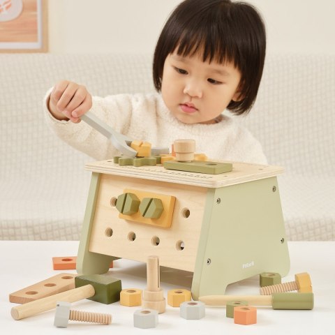 VIGA PolarB Mini Warsztat 2w1 Skrzynka z Narzędziami Zestaw Drewniany