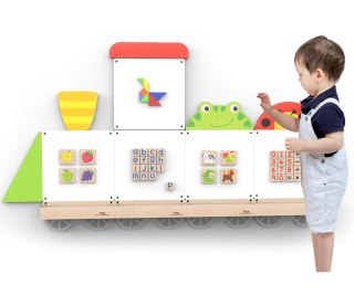 System Tablic Edukacyjnych Pociąg Zwierzątka Certyfikat FSC VIGA