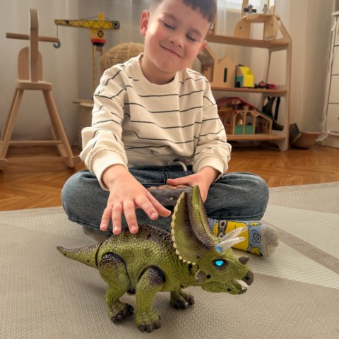 WOOPIE Dinozaur Zdalnie Sterowany RC Robot Triceratops