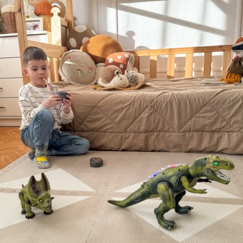WOOPIE Dinozaur Zdalnie Sterowany RC Robot Triceratops
