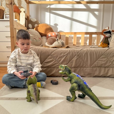 WOOPIE Dinozaur Zdalnie Sterowany RC Robot Triceratops