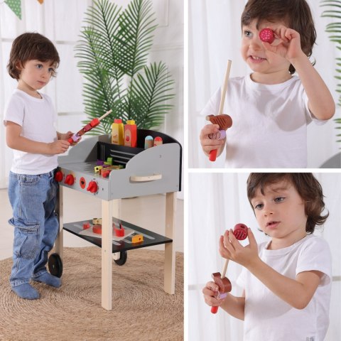 WOOPIE GREEN Grill Drewniany Szaszłyki Warzywa Akcesoria 24el.