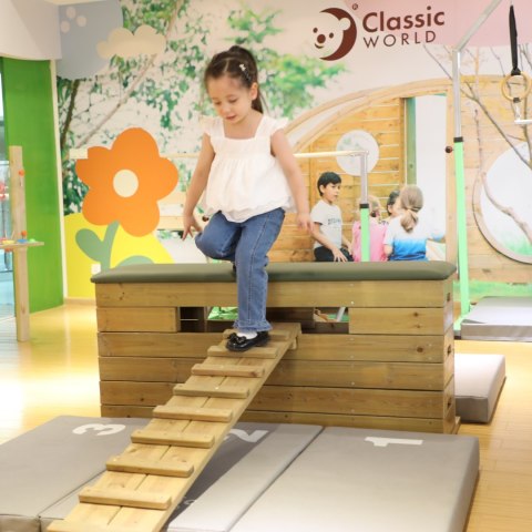 Drewniana Skrzynia Gimnastyczna dla dzieci 3 Poziomy CLASSIC WORLD EDU