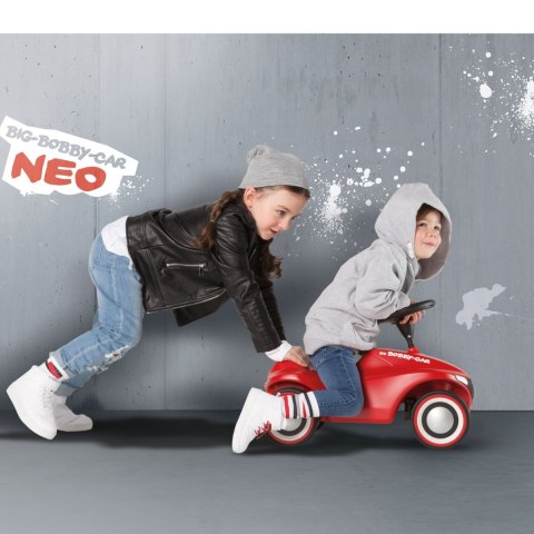 Czerwony jeżdzik dla dzieci Bobby Car Neo Red BIG ciche koła